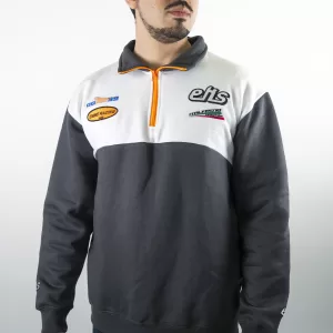 FELPA CON COLLO A ZIP EKS