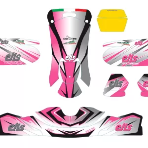 EKS195P – SET ADESIVI EKS PINK CONDOR PER CARENATURE MOD. 507-508